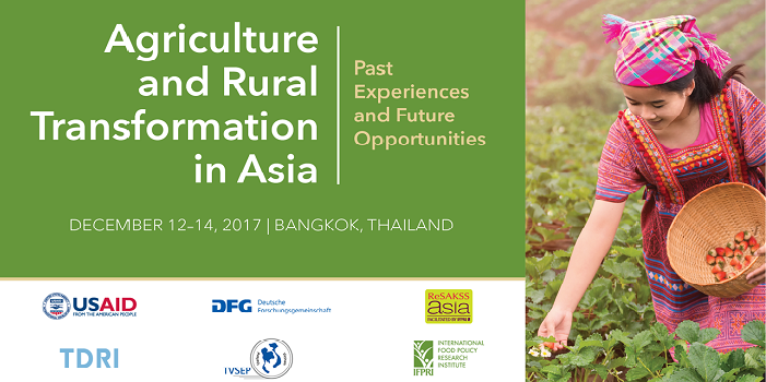 The 2017 ReSAKSS-Asia conference:  Agriculture and Rural Transformation in Asia
